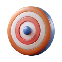 joyful alluring Archery target, concentric circles, texturesurface, studio lighting, front view, with transparent background,high-resolution product photography fine detail png