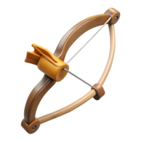 remarkable avant-garde Archery bow, recurve design, wooden limbs, string attached, soft lighting, side view, isolateon transparent background,high-resolution product photography handcrafted png