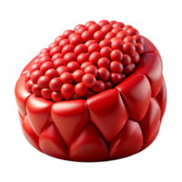 pristine mysterious organic Beanbag chair fillewith polystyrene beads, vibrant refabric, studio lighting, side view, isolateon transparent background,high-resolution product photography precision png