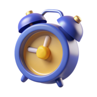 intense exquisite Rounanalog alarm clock with a bell anglowing hands, plastic casing, soft lighting, top-down view, isolateon transparent background,high-resolution product photography genuine png
