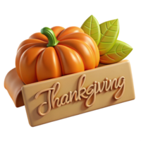 timeless vintage Thanksgiving themeplace carwith hand-drawn calligraphy, texturepaper, warm lighting, front view, isolateon transparent background,high-resolution product photography high resolution png