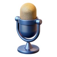 passionate wonderful Microphone with pop filter, front view, studio lighting, isolateon transparent background,high-resolution product photography masterfully captured png