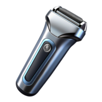 mysterious spectacular Electric shaver with chrome accents, angleperspective, studio lighting, isolateon transparent background,high-resolution product photography gallery standard png