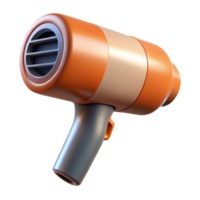 hypnotic timeless Hair dryer with concentrator nozzle attached, angleperspective, soft lighting, isolateon transparent background,high-resolution product photography png