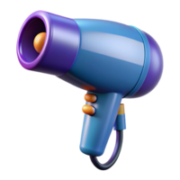 wonderful unforgettable Hair dryer with concentrator nozzle attached, angleperspective, soft lighting, isolateon transparent background,high-resolution product photography png