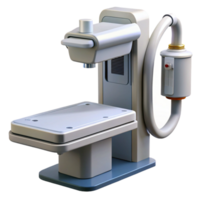 coveteavant-garde X-ray machine with adjustable arm, digital display, leashielding, studio lighting, side view, photorealistic, with transparent background,high-resolution product photography genuine png