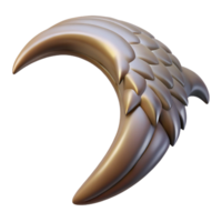 exquisite passionate rustic A realistic, feathereharpy talon, sharp ancurved, soft lighting, front view, isolateon transparent background,high-resolution product photography sharp png