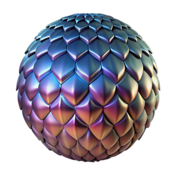 enchanting harmonious baroque A single, polishedragon scale, metallic anreflecting light, studio lighting, front view, isolateon transparent background,high-resolution product photography original png