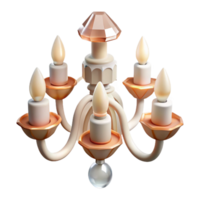 sought-after geometric Crystal chandelier, five arms, cascading crystals, soft lighting, top-down view, icon style, isolateon transparent background,high-resolution product photography flawless png
