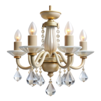 deslumbrante meio século cristal lustre, dez braços, pendurado prismas, espumante dentro estúdio iluminação, ícone estilo, isolamento transparente fundo, alta resolução produtos fotografia galeria padrão png