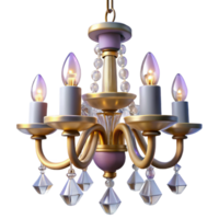 linda nostálgico boêmio cristal lustre, dez braços, pendurado prismas, espumante dentro estúdio iluminação, ícone estilo, isolamento transparente fundo, alta resolução produtos fotografia detalhado png