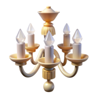 splendivictorian Crystal chandelier, five arms, cascading crystals, soft lighting, top-down view, icon style, isolateon transparent background,high-resolution product photography fine detail png