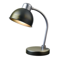 nostalgic beautiful Modern arc lamp, brushesteel finish, matte black shade, soft lighting, product shot, isolateon transparent background,high-resolution product photography crisp png