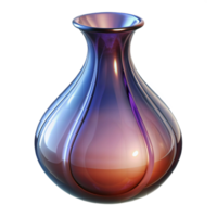 acclaimefuturistic Vase, hand-blown glass, unique shape, studio lighting, detaileillustration, with transparent background,high-resolution product photography studio quality png