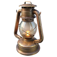 pristine nostalgic nordic Antique oil lamp, brass anglass, weatherefinish, soft lighting, side view, detaileillustration, with transparent background,high-resolution product photography high quality png