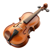 exquisite exceptional Violin, Stradivarius model, antique varnish, soft lighting, front view, render, isolateon transparent background,high-resolution product photography png