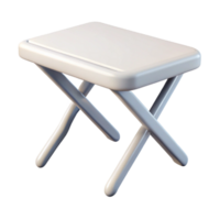 iconic coastal Rectangular folding table, white plastic, matte finish, front view, bright lighting, isolateon transparent background,high-resolution product photography 8K png