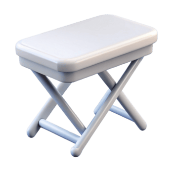 nostálgico vibrante rectangular plegable mesa, blanco el plastico, mate finalizar, frente vista, brillante Encendiendo, aislado transparente fondo,alta resolución producto fotografía élite png