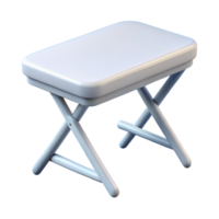 immaculate organic Rectangular folding table, white plastic, matte finish, front view, bright lighting, isolateon transparent background,high-resolution product photography refined png