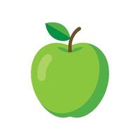 Green apple with white background vector
