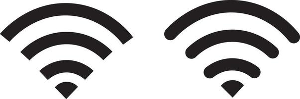 different black wifi icon set, of a Wi-Fi signal with a prohibition symbol, Wireless fidelity network with prohibition symbol, vector