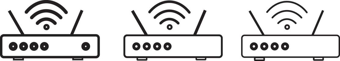wifi router flat icon. icon Flat illustration sign white background, Router and signal symbol, vector
