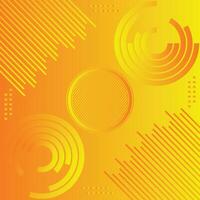 Yellow Abstract Background gradient from yellow to dynamic waves circle background vector