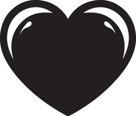 Heart-Shaped Love Silhouette Artwork
