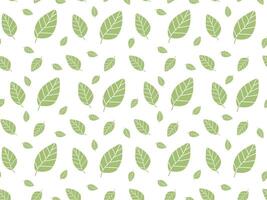 Seamless pattern featuring delicate green leaves in a subtle, harmonious design. Ideal for eco-friendly projects, textiles, stationery, and digital backgrounds, adding a natural, minimal touch vector