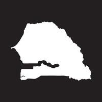 Senegal Map Icon element. vector