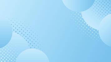 calming light blue abstract background with halftone dot accents and soft circle patterns vector