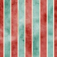 Seamless watercolor Striped pattern in red and green tones. Illustration of geometrical background with lines for wrapping paper or wallpaper in vintage circus style. Art for carnival backdrop. vector