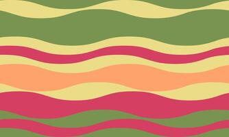Vibrant wavy stripes in calming pastel shades create a cheerful, seamless pattern. Perfect for backgrounds, textiles, or website design, this image evokes feelings of serenity and optimism. vector