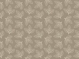 Elegant beige leaf pattern, perfect for textile design, wallpaper, or website backgrounds. Subtle and sophisticated, this repeating motif evokes natures tranquility. vector