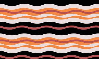 Abstract wavy stripes pattern in autumnal colors. Perfect for textile design, website backgrounds, or social media graphics. This seamless, retroinspired design evokes feelings of warmth and energy. vector