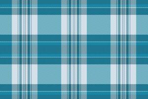 Seamless teal and white plaid pattern. Perfect for textile designs, website backgrounds, or packaging. The calming color scheme evokes a sense of tranquility and order. vector