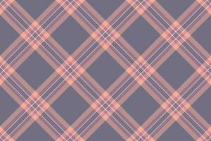 Elegant pastel plaid pattern in soft peach and grey tones. Perfect for textile design, fashion, home decor, and website backgrounds. vector