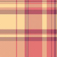 Elegant pastel plaid pattern. Soft peach and rose tones create a gentle, sophisticated texture ideal for textile designs, apparel, or website backgrounds. vector