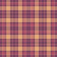 Elegant muted peach and purple plaid pattern. Perfect for textile design, fashion, or website backgrounds. This versatile image evokes warmth and sophistication, ideal for autumnal or rustic themes. vector