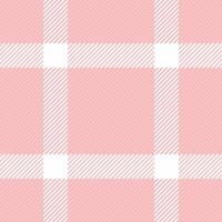 Delicate pink and white plaid pattern. Perfect for textile designs, scrapbooking, backgrounds, and feminine branding. Subtle texture adds visual interest. vector