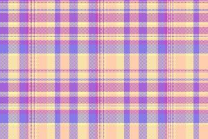 Pastel plaid pattern. Soft, dreamy design in lavender, peach yellow. Ideal for textiles, fashion, home decor, or website backgrounds. Creates a calming, gentle mood. Perfect for feminine projects. vector