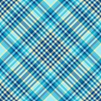 A classic plaid pattern with shades of blue and tan. This versatile textile design evokes comfort, heritage, and style. Ideal for backgrounds, fashion, or web projects. vector