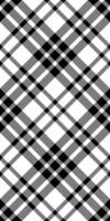 Stylish black and white plaid pattern. Perfect for textile design, fashion, website backgrounds, or any project needing a sophisticated geometric texture. vector