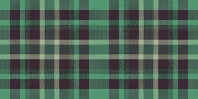 Seamless green and dark plaid pattern. Perfect for textile design, website backgrounds, or crafting projects. vector