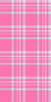 Book pattern seamless textile, pride plaid check fabric. Production texture tartan background in pink and light colors. vector