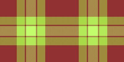 Vibrant lime green and maroon plaid pattern. Perfect for textile design, website backgrounds, or fashion projects. vector