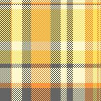 Vibrant yellow and orange plaid pattern. Perfect for textile design, website backgrounds, or autumnal themed projects. This warm, inviting texture evokes feelings of comfort and coziness. vector