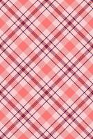 Cultural texture seamless background, dog tooth fabric tartan check. Domestic plaid textile pattern in red and light colors. vector
