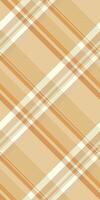 Japan tartan texture seamless, tiny background textile pattern. Composition check fabric plaid in orange and light colors. vector