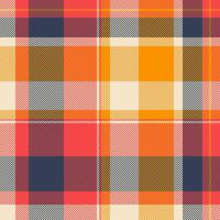 Seamless plaid pattern. Versatile design with intersecting stripes, perfect for backgrounds, textiles, and creative projects. Warm, inviting colors. vector